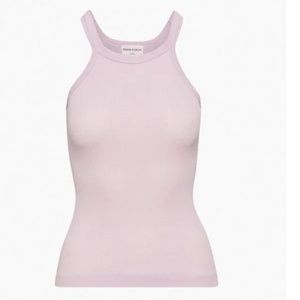 Aritzia Denim Forum The Jane Ribbed Tank in Lilac Bloom